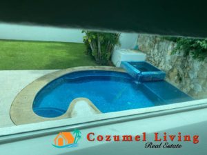 Pool Villa Estrada Cozumel Living